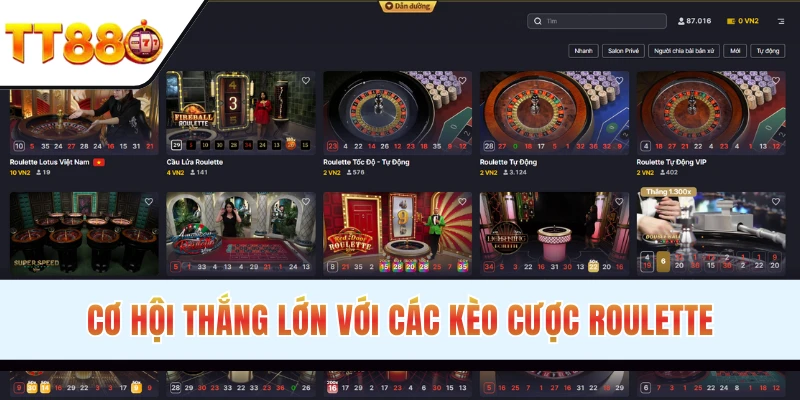 Siêu phẩm Roulette nhịp chơi nhanh, dễ thắng